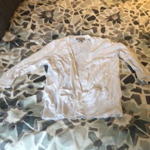 Banana Republic XS White Cardigan